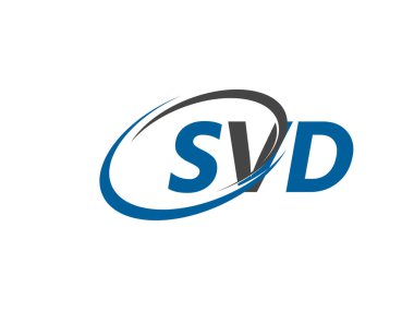 SVD yaratıcı logo tasarımı vektör çizimi