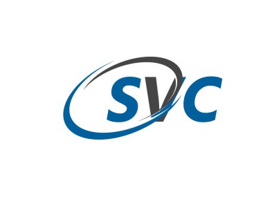 SVC yaratıcı logo tasarımı vektör çizimi