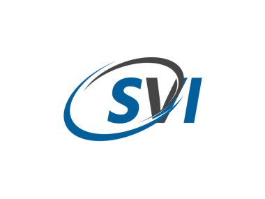 SVI yaratıcı logo tasarımı vektör çizimi