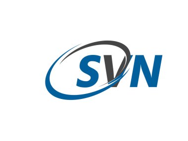 SVN yaratıcı logo tasarımı vektör çizimi