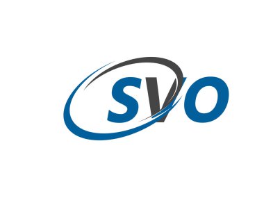 SVO yaratıcı logo tasarımı vektör çizimi