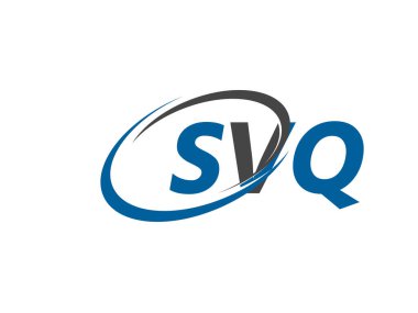 SVQ yaratıcı logo tasarımı vektör çizimi