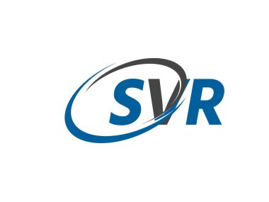 SVR yaratıcı logo tasarımı vektör çizimi