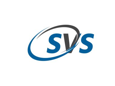 SVS yaratıcı logo tasarımı vektör çizimi