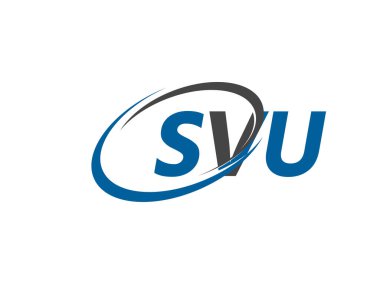 SVU yaratıcı logo tasarımı vektör çizimi