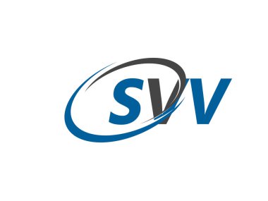 SVV yaratıcı logo tasarımı vektör çizimi