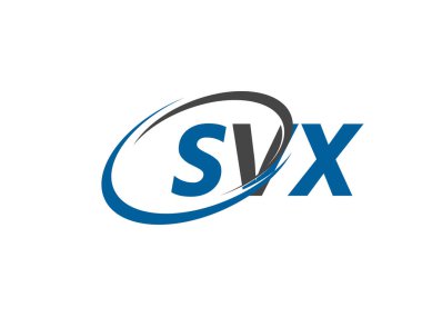 SVX yaratıcı logo tasarımı vektör çizimi