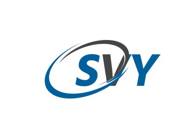 SVY yaratıcı logo tasarımı vektör çizimi