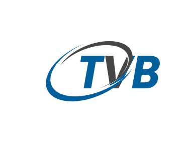 TVB yaratıcı logo tasarımı vektör çizimi
