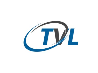 TVL yaratıcı logo tasarımı vektör çizimi