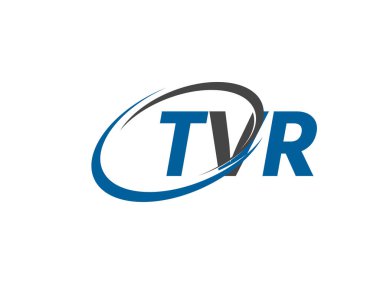 TVR yaratıcı logo tasarımı vektör çizimi