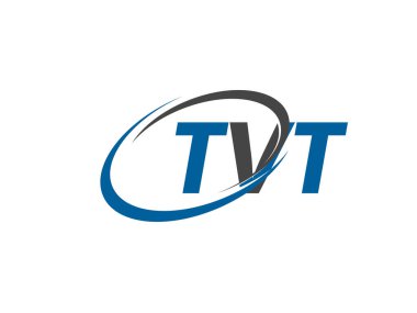 TVT yaratıcı logo tasarımı vektör çizimi