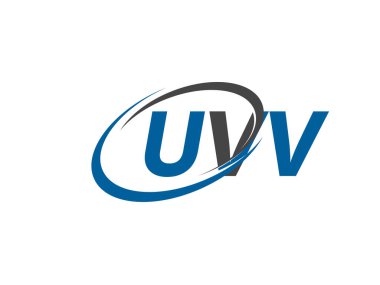 UVV yaratıcı logo tasarımı vektör çizimi