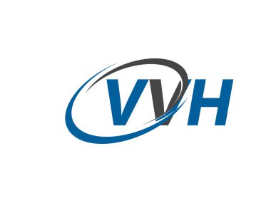 VVH yaratıcı logo tasarımı vektör çizimi