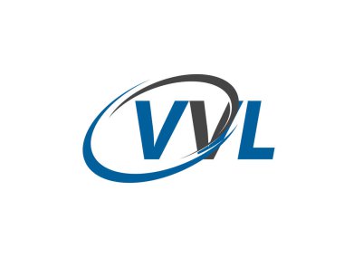 VVL yaratıcı logo tasarımı vektör çizimi