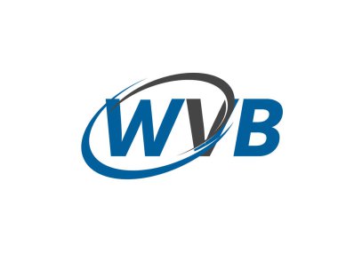 WVB yaratıcı logo tasarımı vektör çizimi