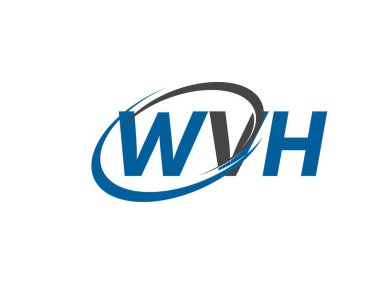 WVH yaratıcı logo tasarımı vektör çizimi