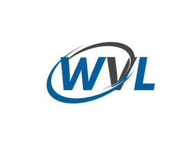 WVL yaratıcı logo tasarımı vektör çizimi