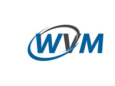 WVM yaratıcı logo tasarımı vektör çizimi