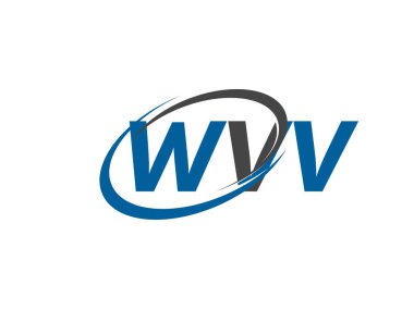WVV yaratıcı logo tasarımı vektör çizimi