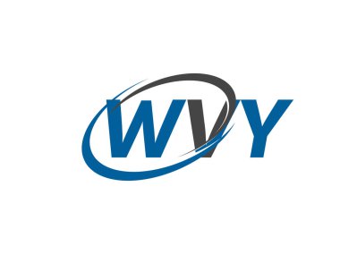 WVY yaratıcı logo tasarımı vektör çizimi