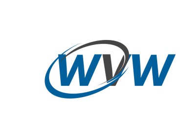 WVW yaratıcı logo tasarımı vektör çizimi