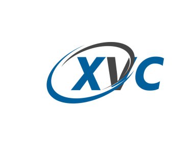 XVC yaratıcı logo tasarımı vektör çizimi