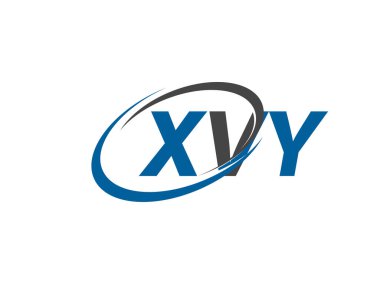 XVY yaratıcı logo tasarımı vektör çizimi