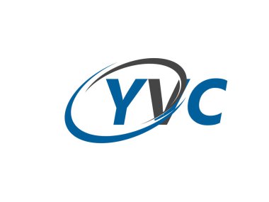 YVC yaratıcı logo tasarımı vektör çizimi
