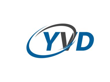 YVD yaratıcı logo tasarımı vektör çizimi