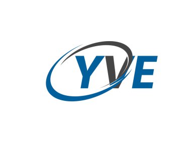 YVE yaratıcı logo tasarımı vektör çizimi