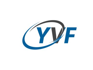 YVF yaratıcı logo tasarımı vektör çizimi