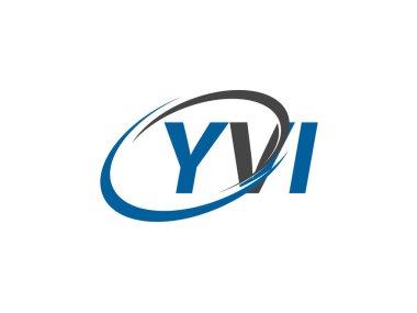 YVI yaratıcı logo tasarımı vektör çizimi