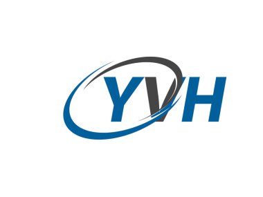 YVH yaratıcı logo tasarımı vektör çizimi