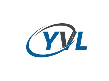 YVL yaratıcı logo tasarımı vektör çizimi