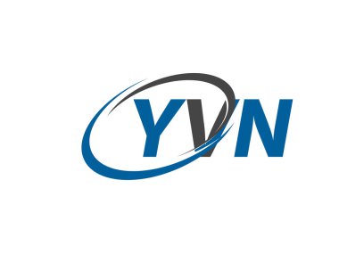 YVN yaratıcı logo tasarımı vektör çizimi