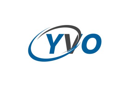 YVO yaratıcı logo tasarımı vektör çizimi