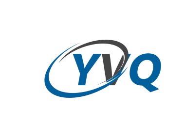 YVQ yaratıcı logo tasarımı vektör çizimi