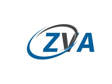 ZVA yaratıcı logo tasarımı vektör çizimi
