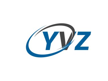 YVZ yaratıcı logo tasarımı vektör çizimi