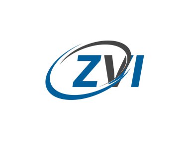 ZVI yaratıcı logo tasarımı vektör çizimi
