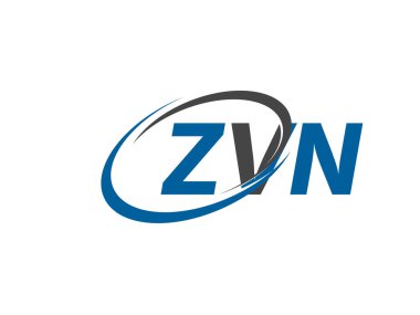 ZVN yaratıcı logo tasarımı vektör çizimi