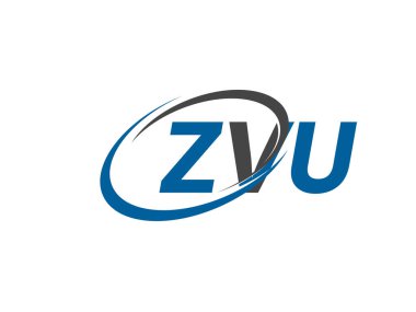 ZVU yaratıcı logo tasarımı vektör çizimi