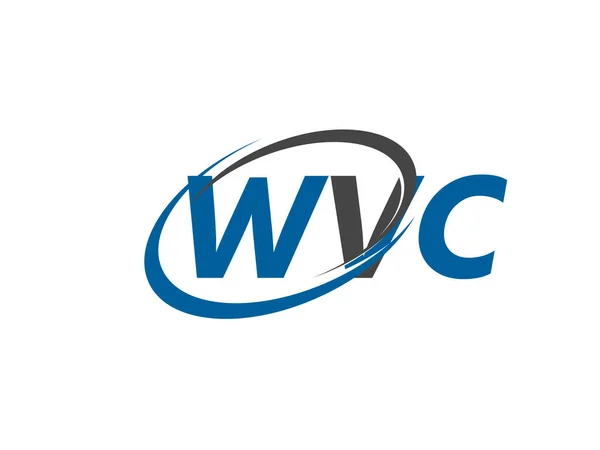 Wvc Yaratıcı Logo Tasarımı Vektör Çizimi — Stok Vektör