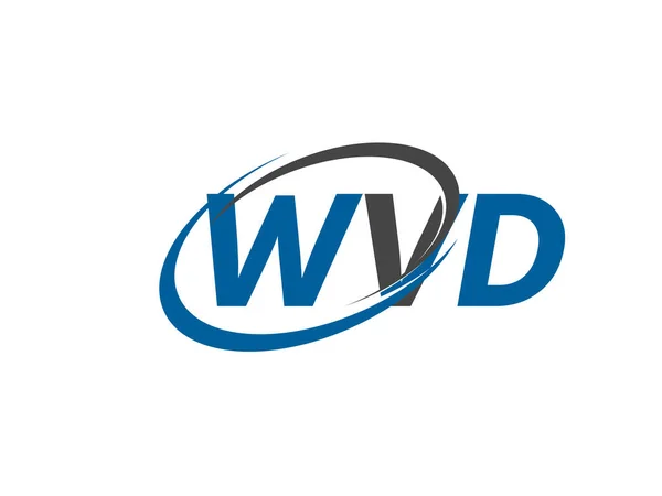 Wvd Kreatives Logo Design Vektor Illustration — Stockvektor