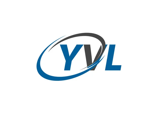 Yvl Kreativní Logo Design Vektorové Ilustrace — Stockový vektor