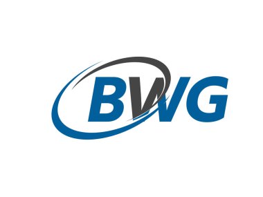 BWG yaratıcı logo tasarımı vektör çizimi