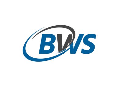 BWS yaratıcı logo tasarımı vektör çizimi