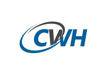 CWH yaratıcı logo tasarımı vektör çizimi