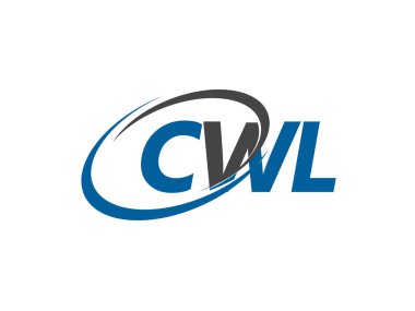 CWL yaratıcı logo tasarımı vektör çizimi